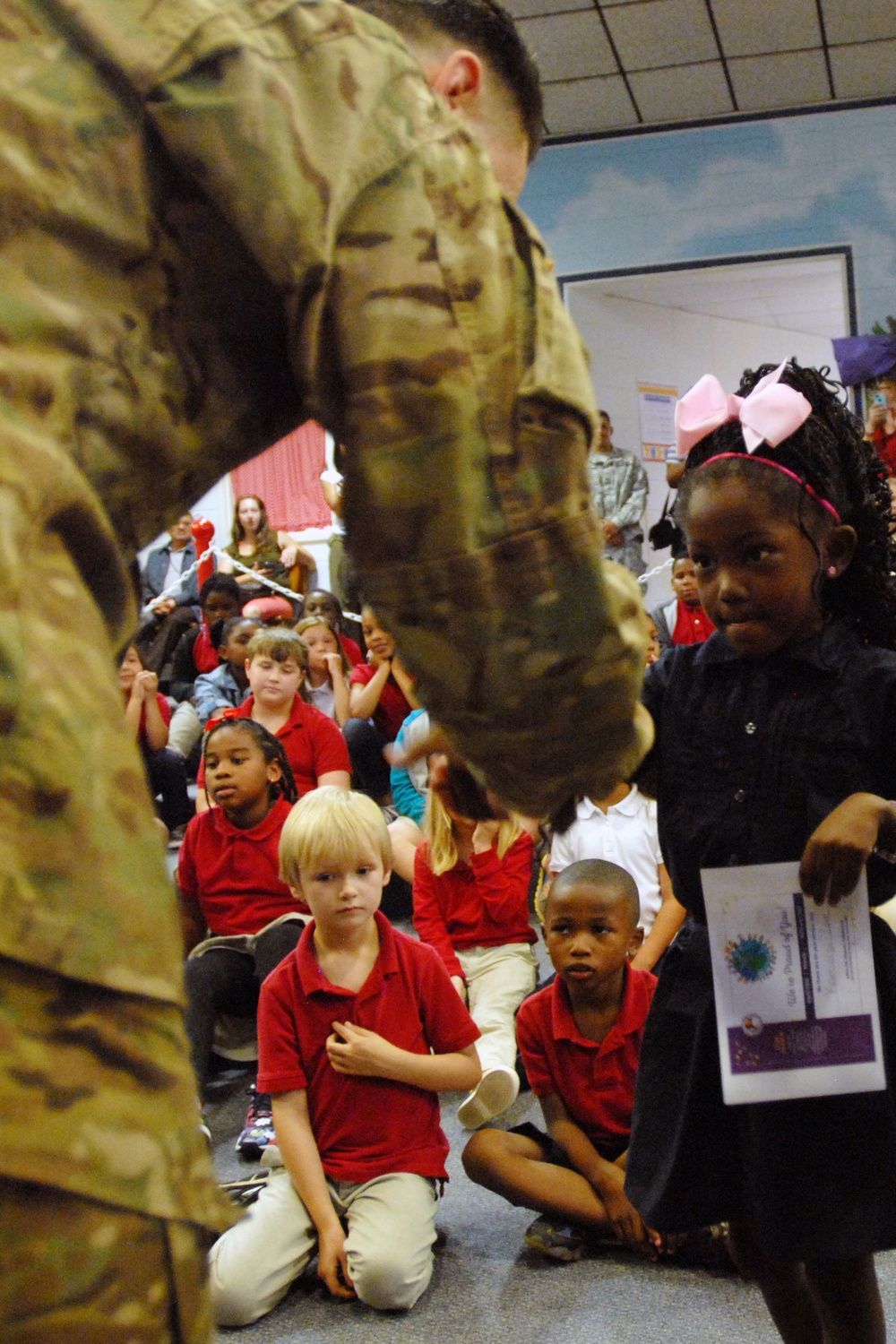 Soldier recognizes military children’s sacrifices