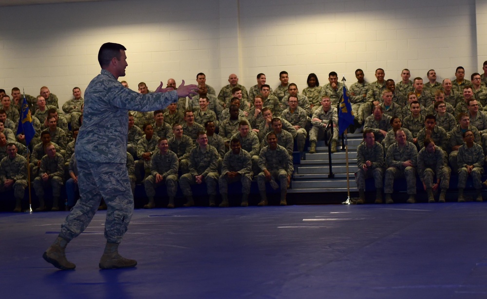 460th wing commander holds commander’s call