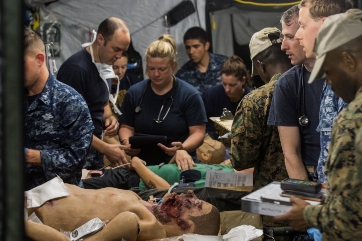 Any clime and place: sailors bring hospital knowledge to the field