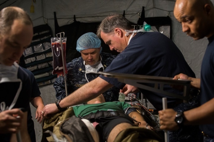 Any clime and place: sailors bring hospital knowledge to the field