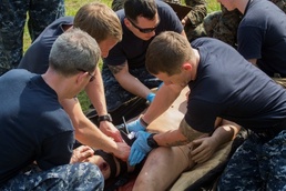 Any clime and place: sailors bring hospital knowledge to the field