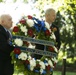 Wreath laying ceremony at the Spirit of the Elbe marker in Arlington National Cemetery