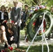 Wreath laying ceremony at the Spirit of the Elbe marker in Arlington National Cemetery