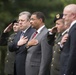 Prime Minister of Georgia lays a wreath at the gravesite of Gen. John Shalikashvili in Section 30 of Arlington National Cemetery