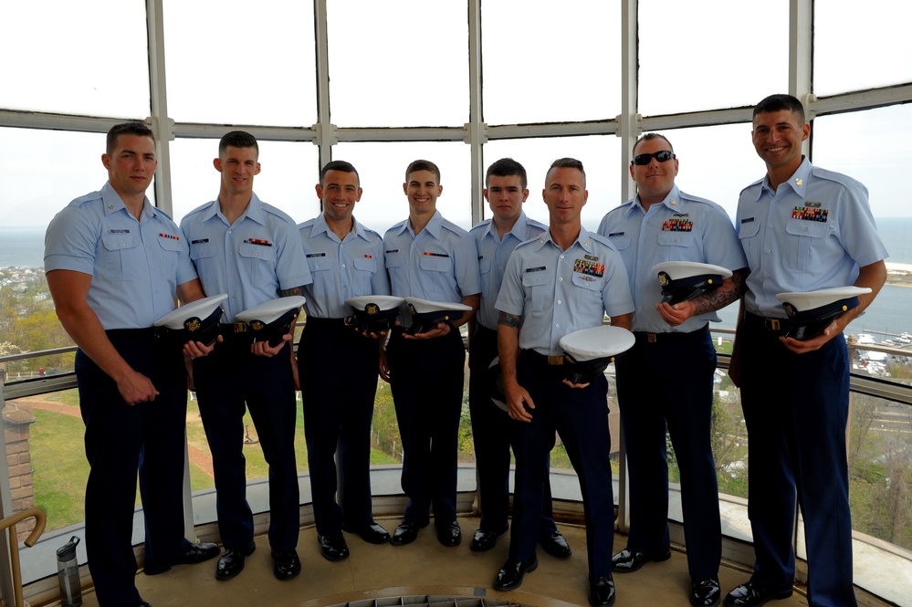 Coast Guard participates in the 123rd Anniversary of the Pledge of Allegiance at Twin Lights