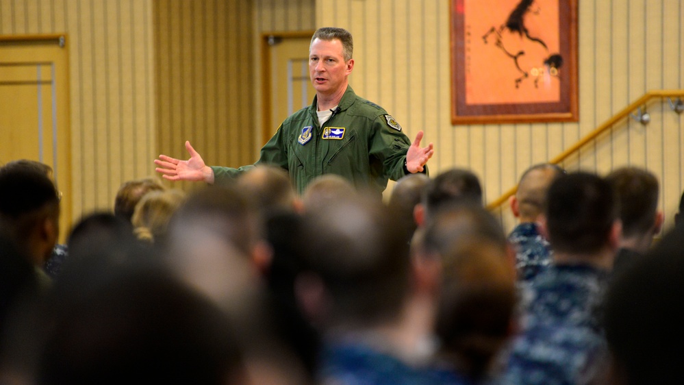 Lt. Gen. Dolan Holds All Hands Call with Sailors in Misawa