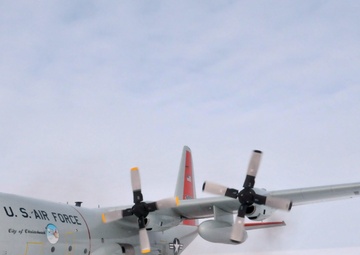 New York National Guard  Airmen build a snow runway in the High Arctic to Support Canadian mission