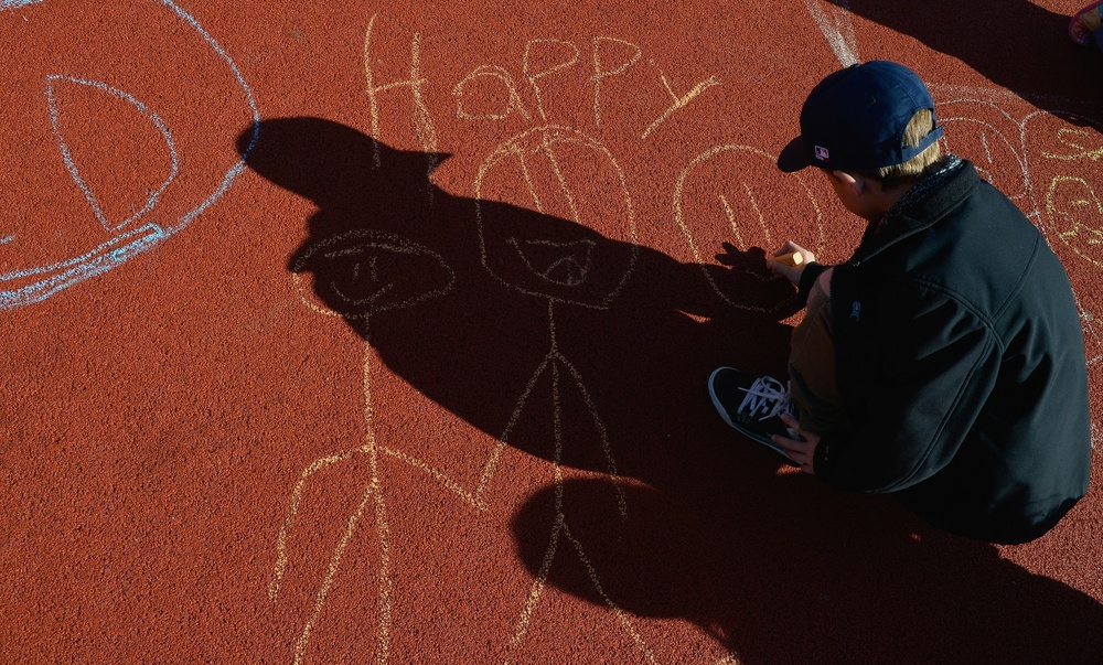 Chalking up our anxiety, separated from family