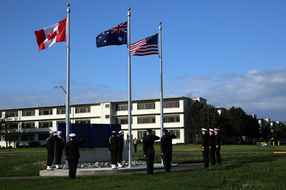 NASWI flag raising ceremony