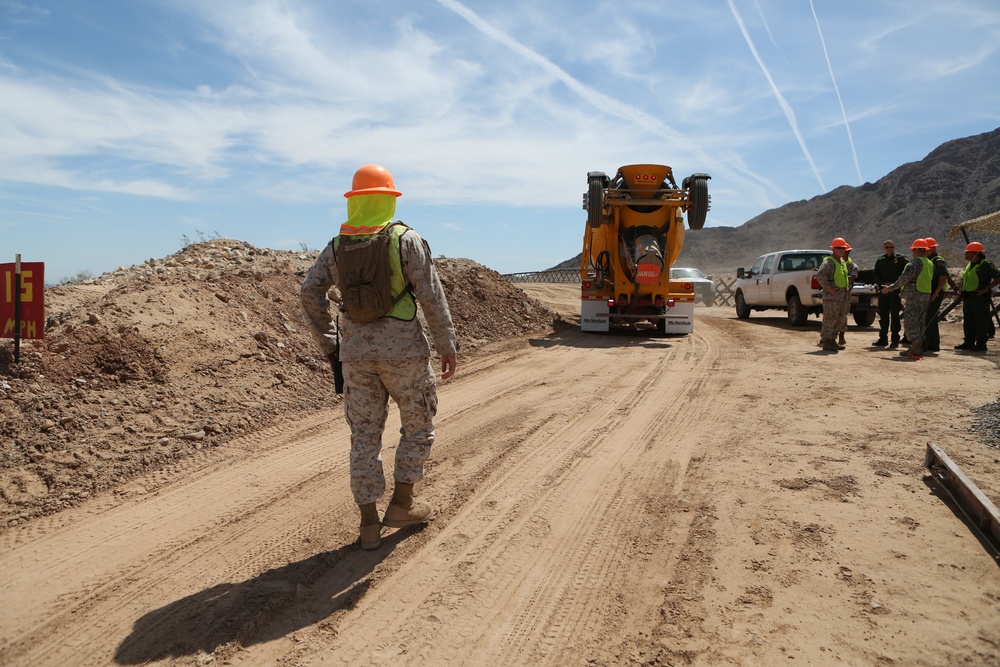 New Roads; 7th ESB Marines participate in road improvement project with Joint Task Force North