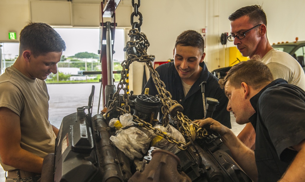 Air Force special purpose vehicle maintenance shop helps keep birds in the sky