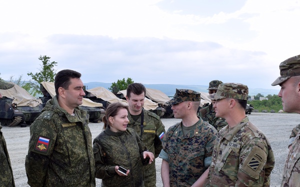 Russian inspection team observes 3ID Soldiers training in Bulgaria