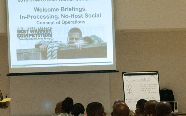 2016 U.S. Army Reserve Best Warrior Competition