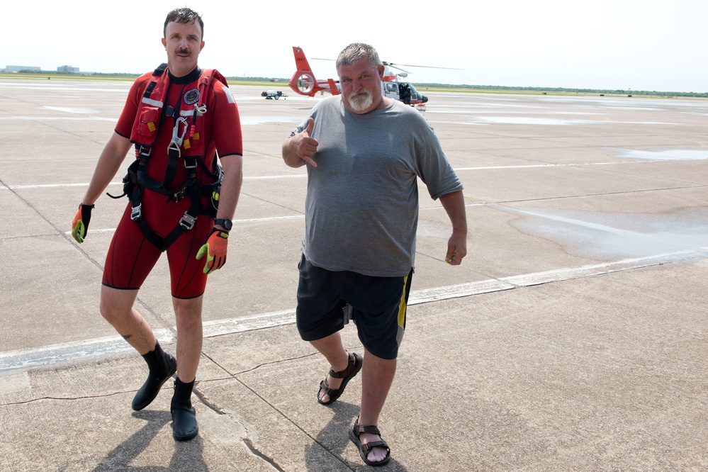 Coast Guard Rescues 2 from Galveston Bay, Texas