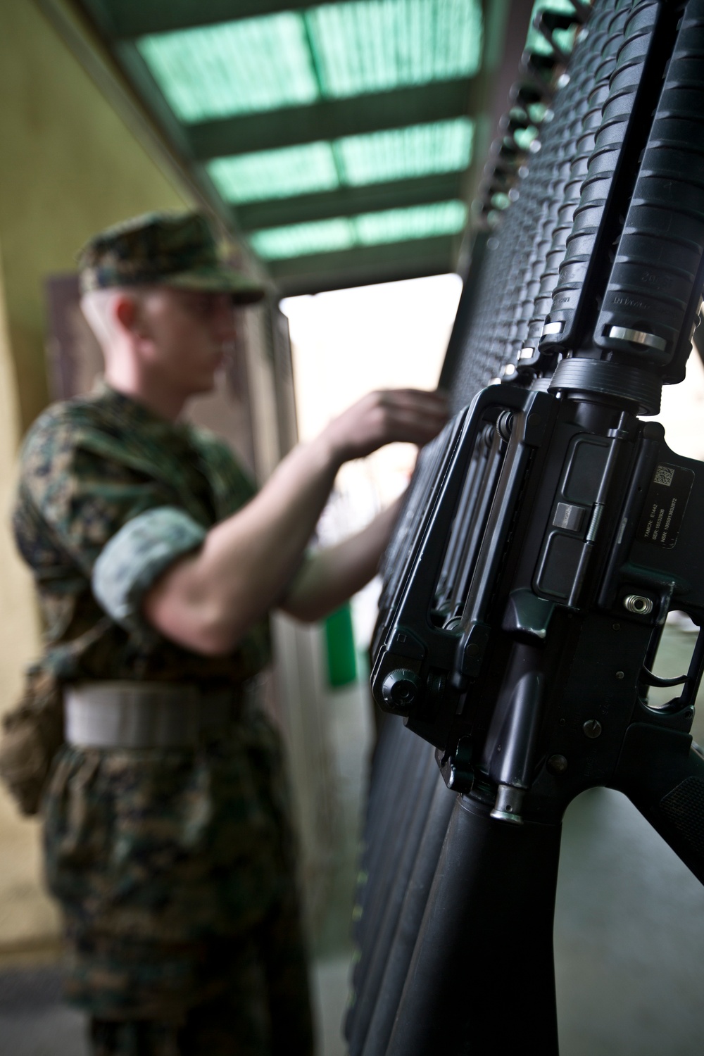 L Co Receives their Rifles