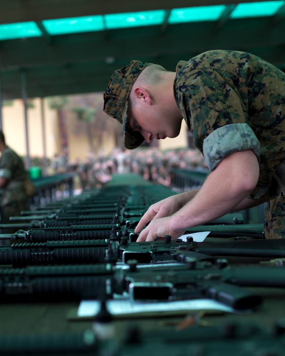 L Co Receives their Rifles
