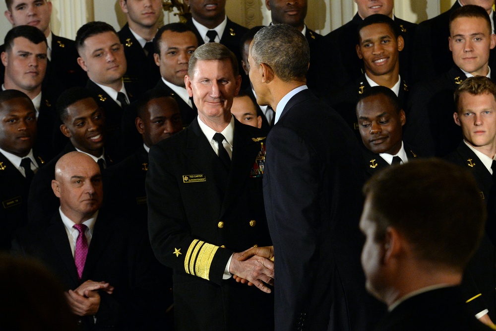 President Awards Commander in Chief's Trophy to Naval Academy 2016