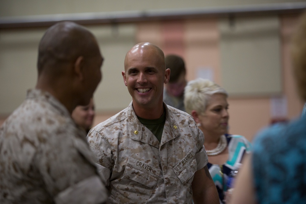 Maj. Craven retires aboard Combat Center