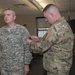 Soldier is Given Unit Patch