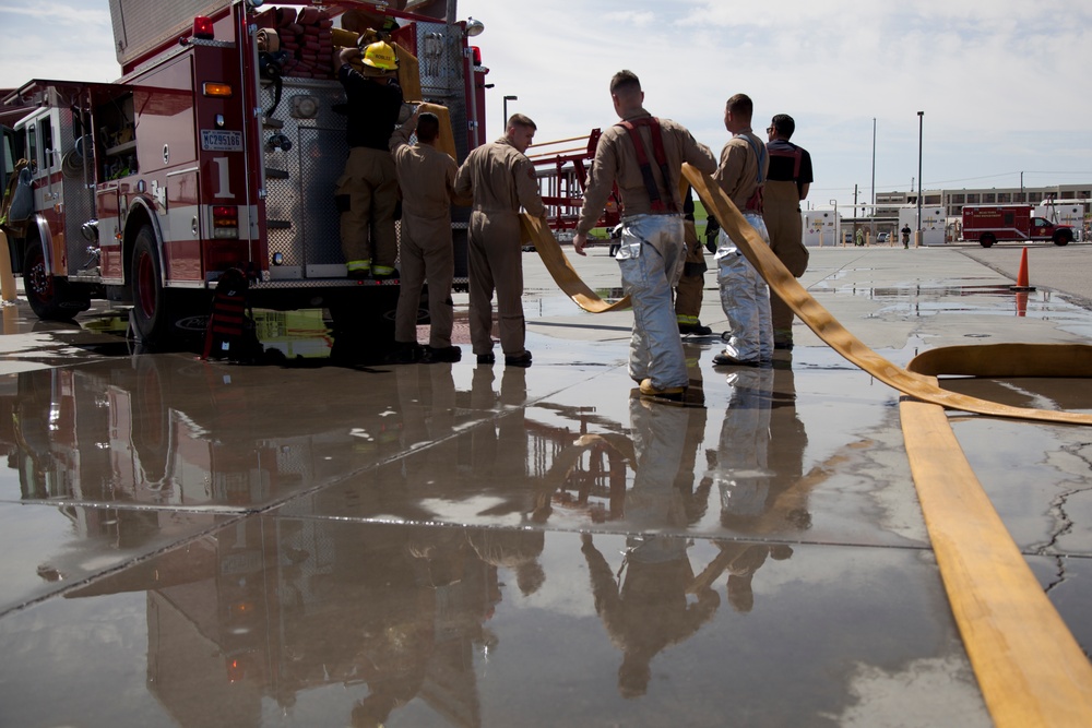 MCAS Yuma ARFF and Station Fire Department Conducts Annual Semper Durus Exercise