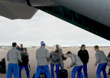 Puerto Rico Air National Guard provides airlift to U.S. Air Force Academy hockey team