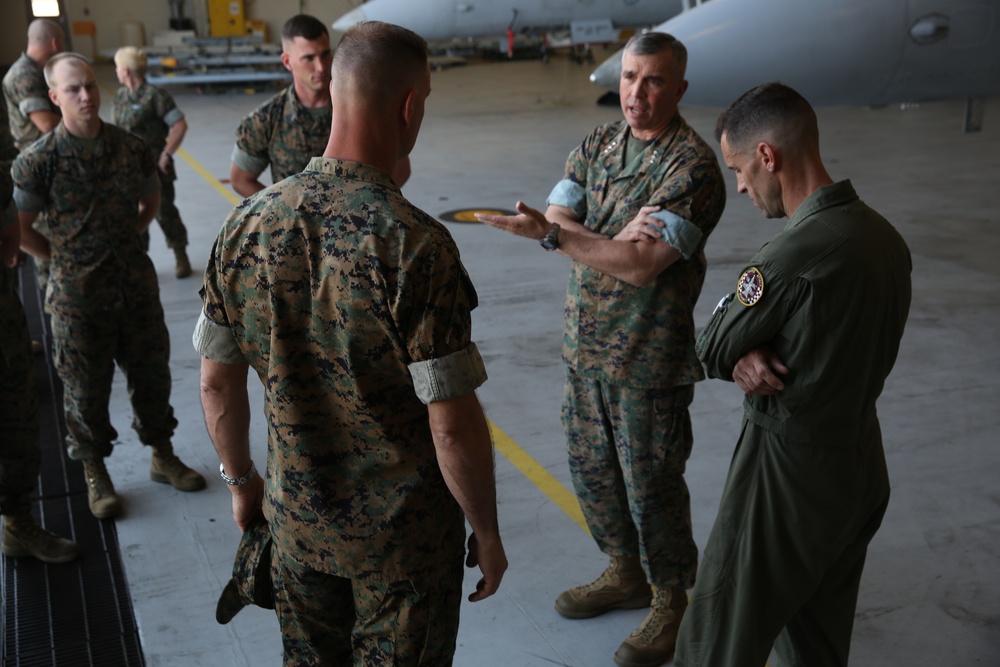 LtGen John E. Wissler visits Marine Corps Air Station Beaufort
