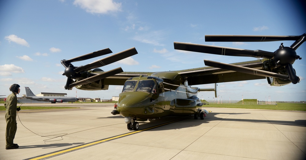 U.S. Marine Corps MV-22 Osprey visits RAF Mildenhall
