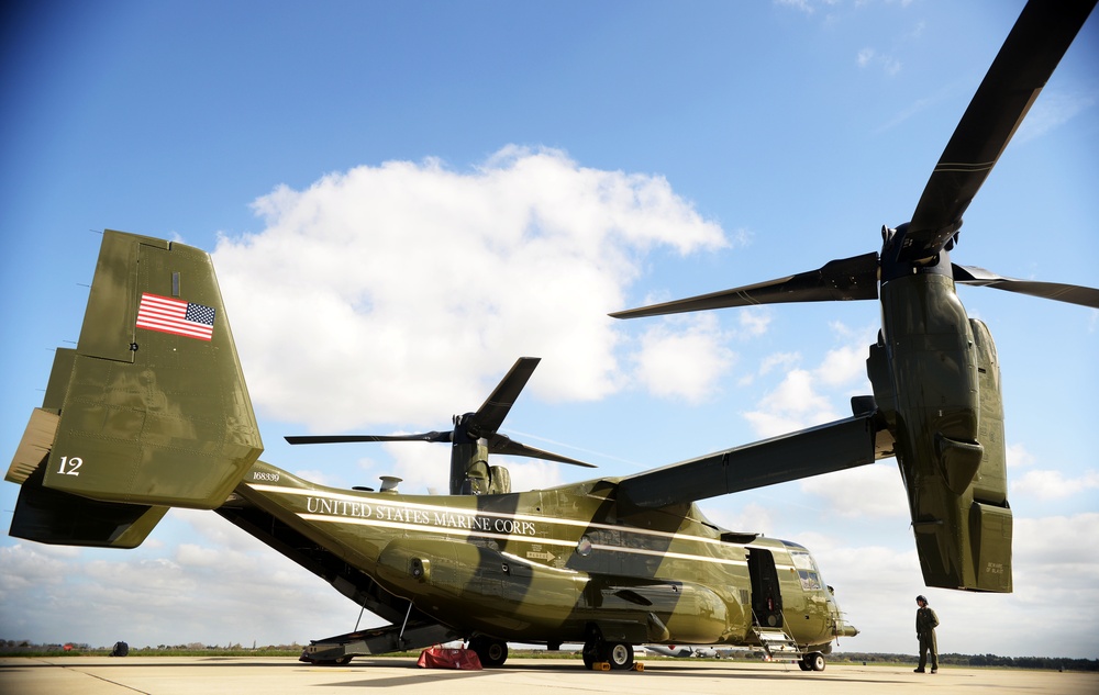 U.S. Marine Corps MV-22 Osprey visits RAF Mildenhall