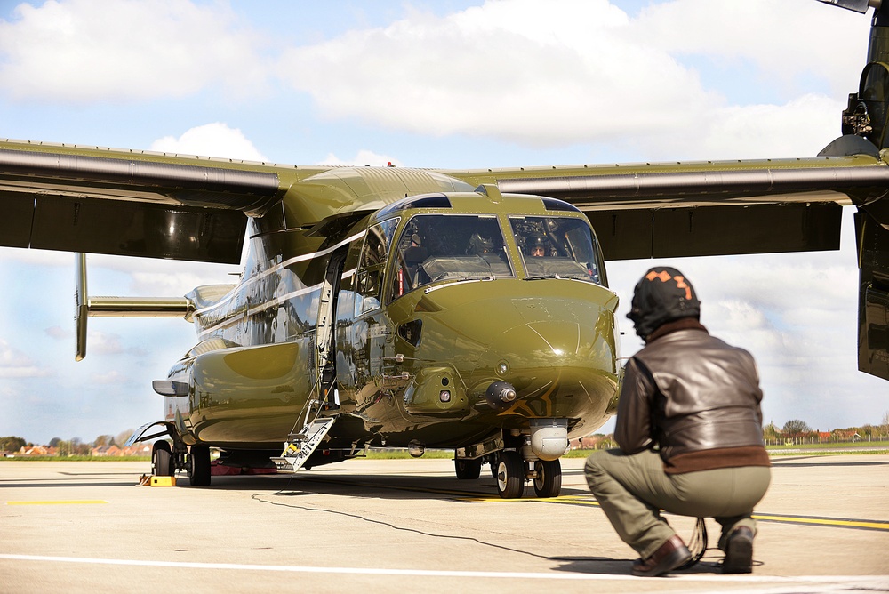 U.S. Marine Corps MV-22 Osprey visits RAF Mildenhall