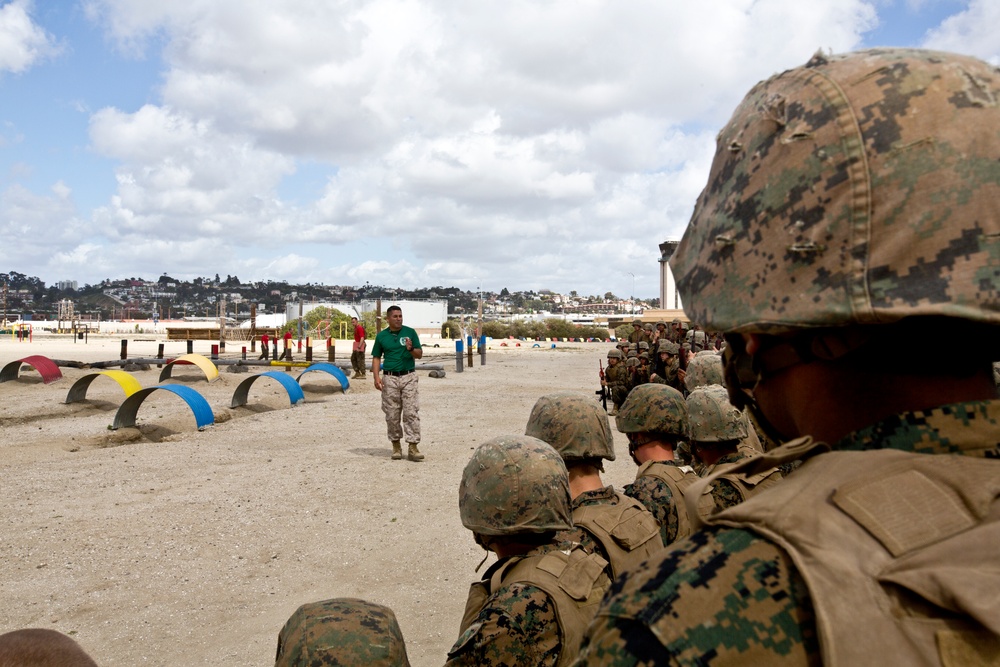 A Co Completes the Bayonet Assault Course