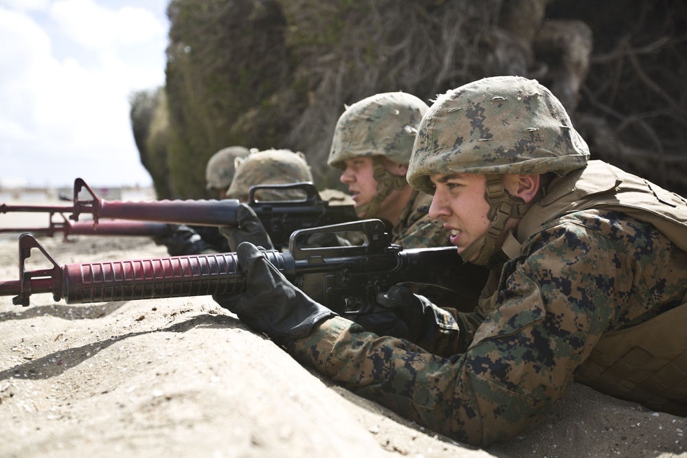 A Co Completes the Bayonet Assault Course