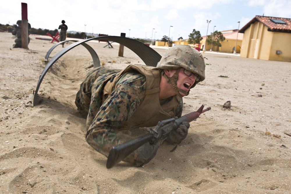 A Co Completes the Bayonet Assault Course