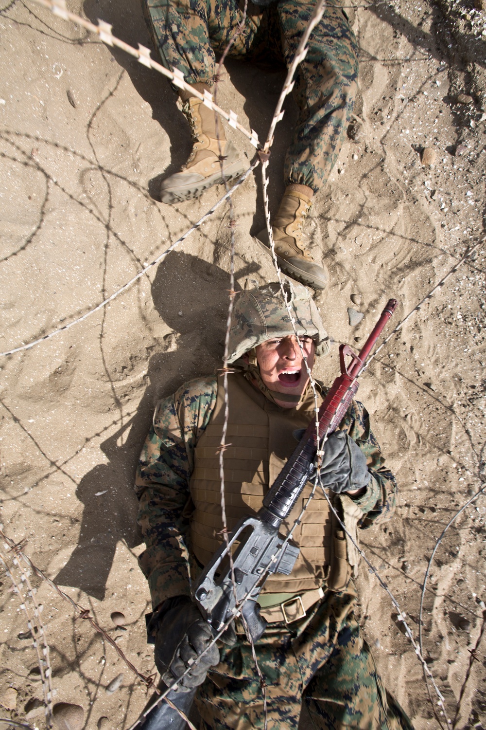 A Co Completes the Bayonet Assault Course