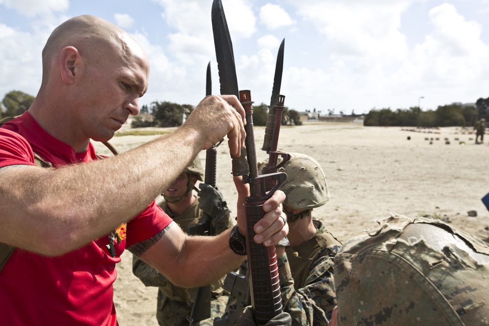 A Co Completes the Bayonet Assault Course