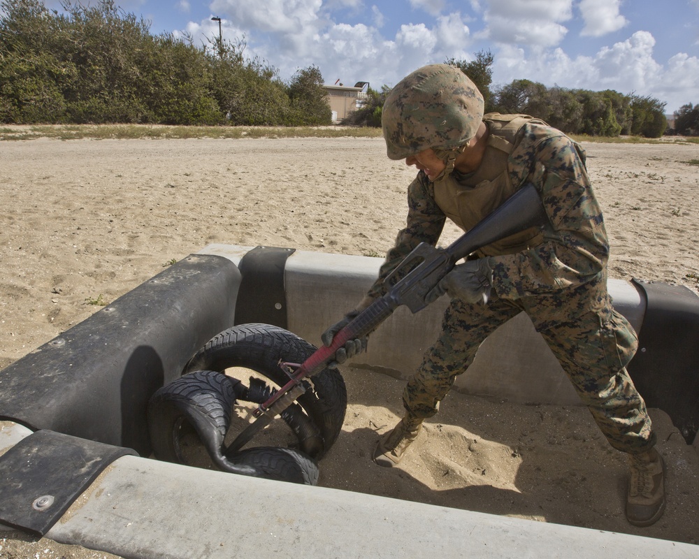 A Co Completes the Bayonet Assault Course