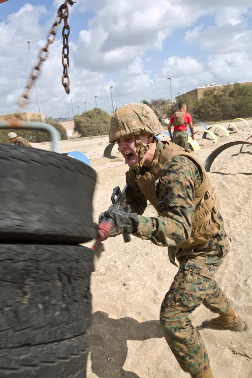 A Co Completes the Bayonet Assault Course