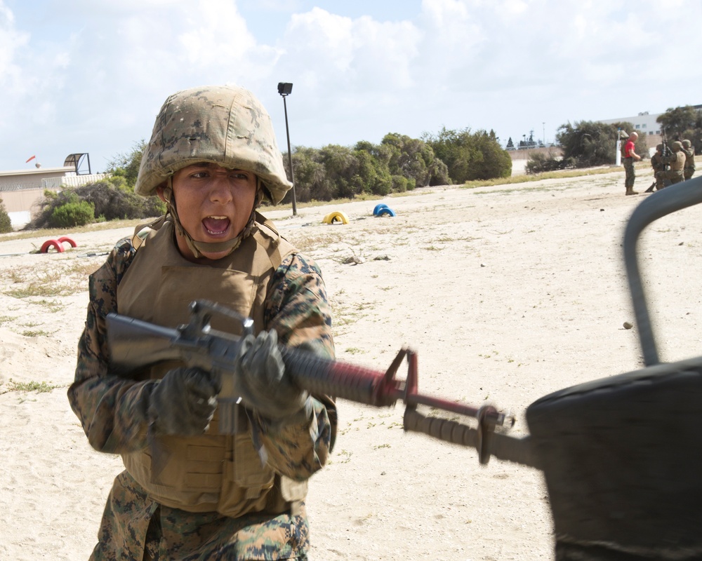 A Co Completes the Bayonet Assault Course