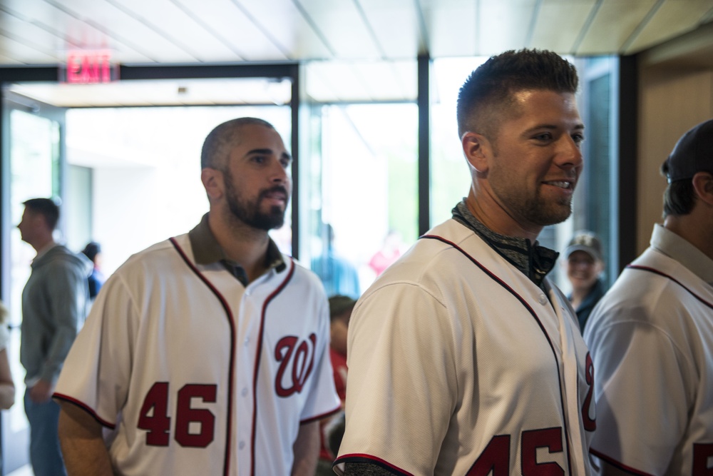 Nationals Visit Naval Support Activity Bethesda