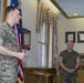 Brig. Gen. Weidley presents award