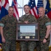 Brig. Gen. Weidley presents award