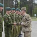 3-15 Infantry Commander presents coins to Lithuanian Soldiers