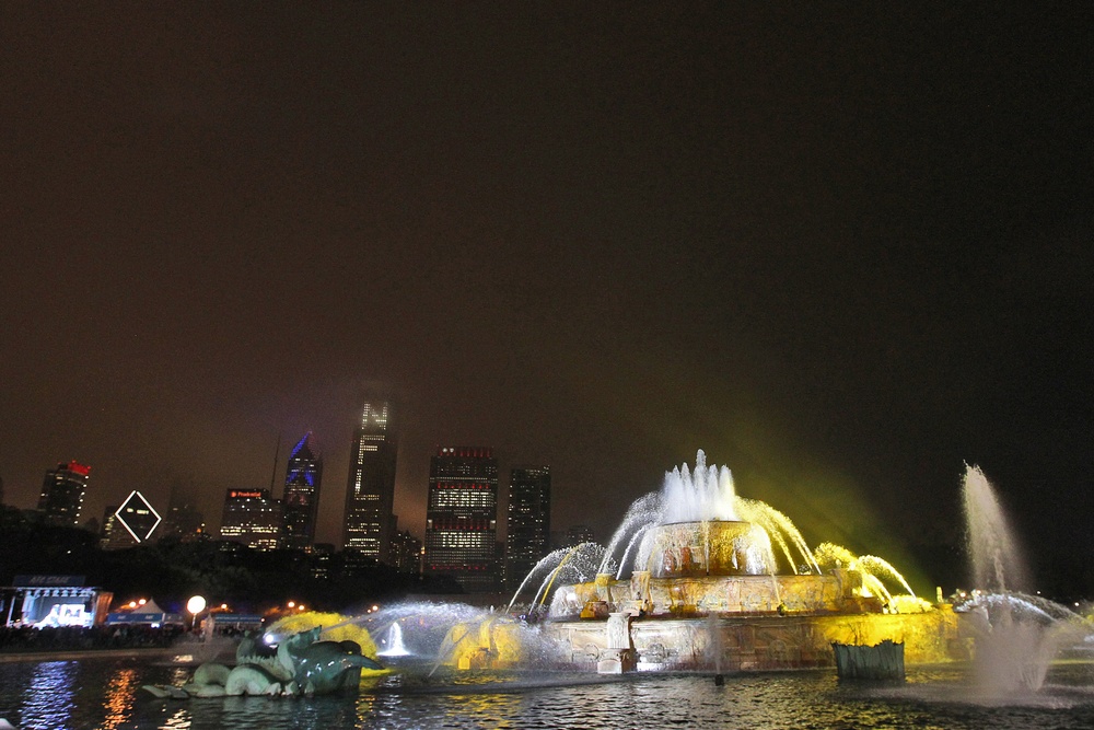 Chicago lights up for  NFL Draft Day