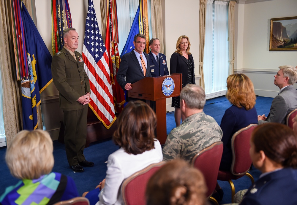 SD,CSAF and CJCS introduced General David Goldfein, who was nominated to be Air Force chief of staff