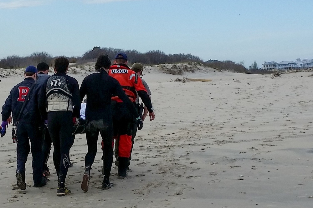 Coast Guard assists injured man near Ocean City, Md.
