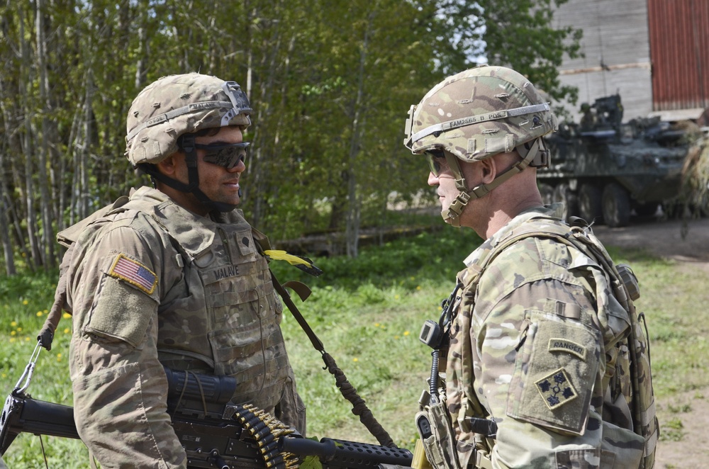 Brig. Gen. Mingus visits Eagle Troop in Estonia