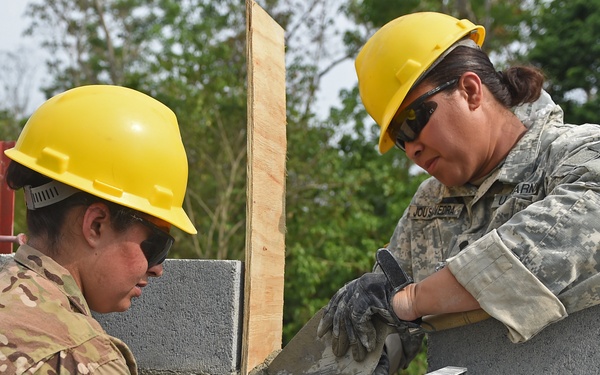 U.S. Soldiers make progress on Catarina school