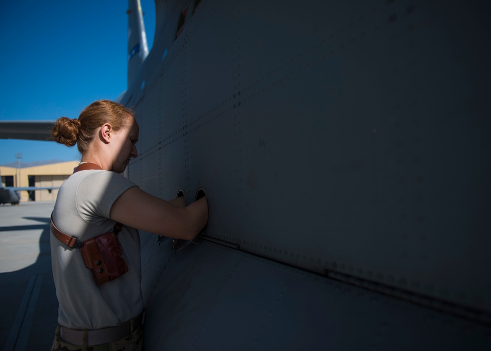 Balancing act: Loadmasters prepare cargo