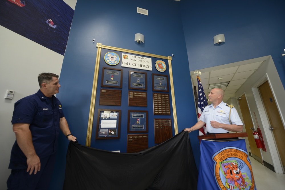 Coast Guard Air Station New Orleans unveils Hall of Heroes display