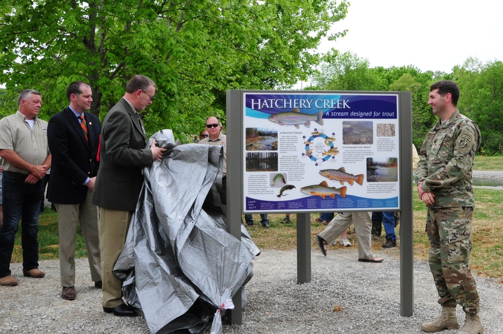 Officials celebrate completion of Hatchery Creek