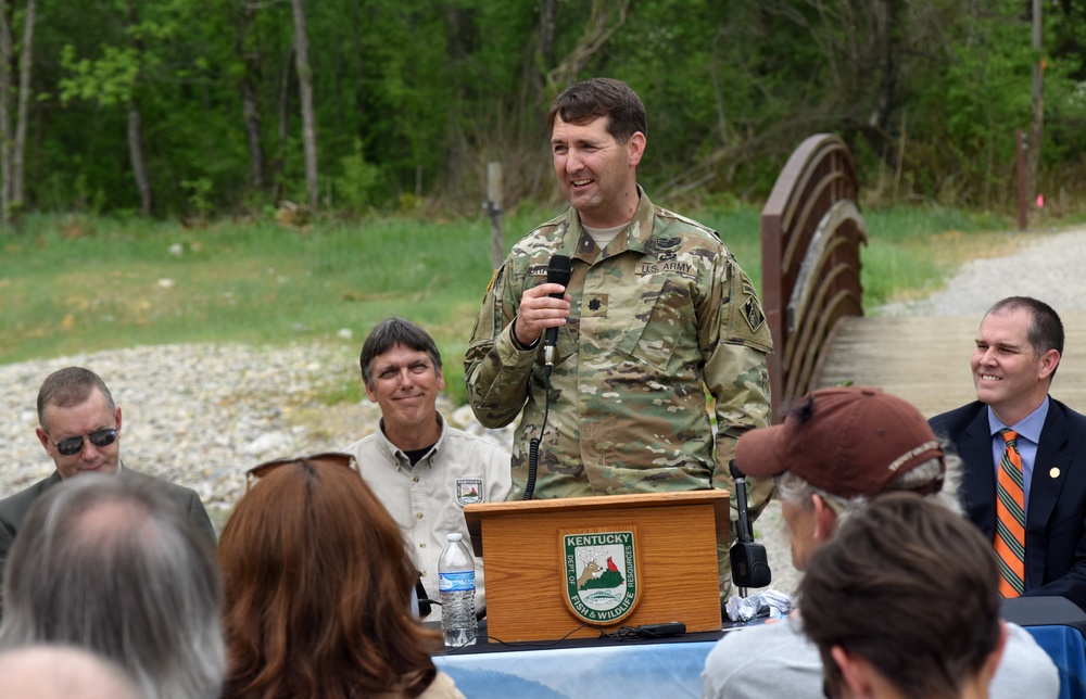 Officials celebrate completion of Hatchery Creek